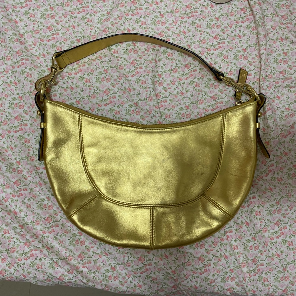Ralph Lauren Gold Shoulder Purse